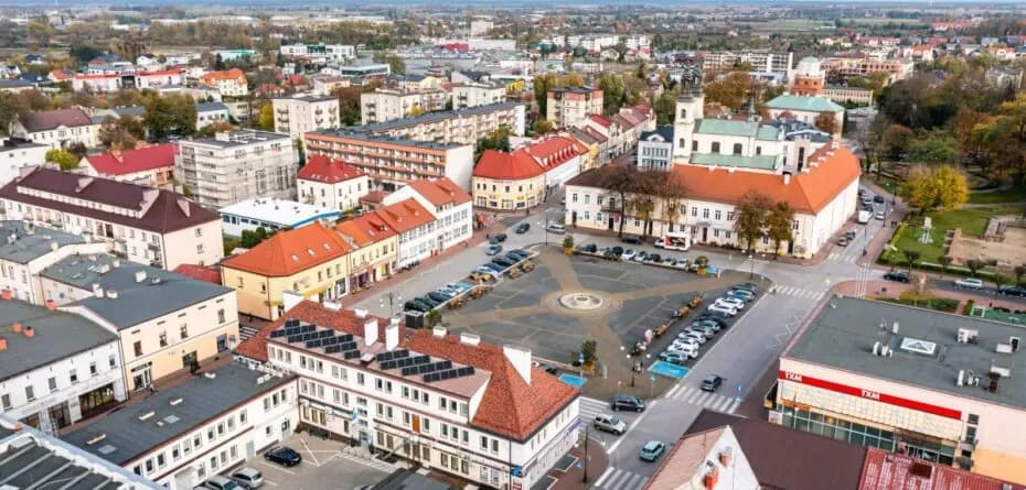 Wieluń z lotu ptaka